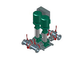 Установка пожаротушения WILO CO 4 BL 32/150-0.37/4/SK-FFS-R
